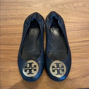 Tory Burch Black Flats